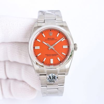 ROLEX Multicolor Oyster Perpetual  2824  Orange buy replica watches online USA